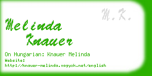 melinda knauer business card